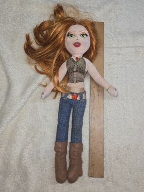 Ty Girlz Dazzlin’ Destiny 14” Plush Doll Auburn Hair 2007A little dirty, has n